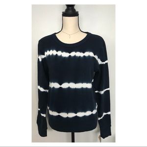 Vici Tie Dye Pullover- Moody Blue